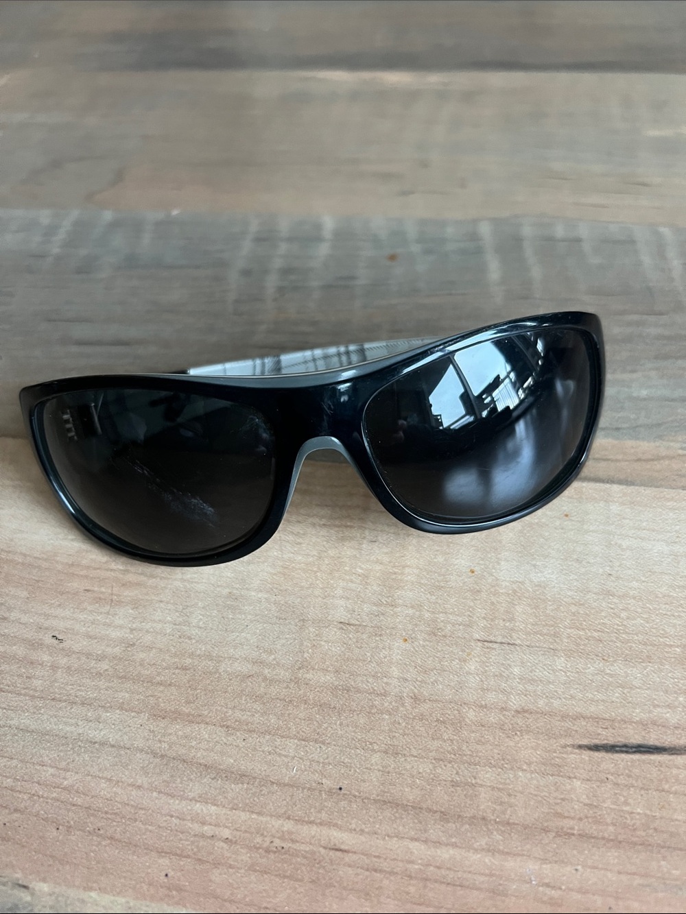 Oakley Black Wraparound Sunglasses
